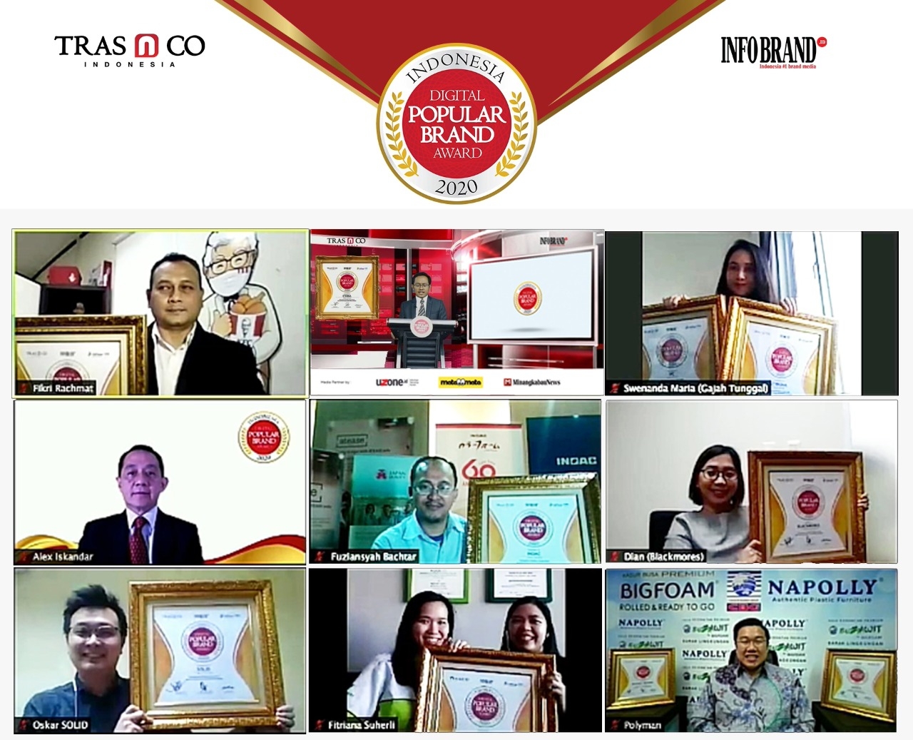 Merek-merek Jawara Indonesia Digital Popular Brand Award 2020 di Era New Normal