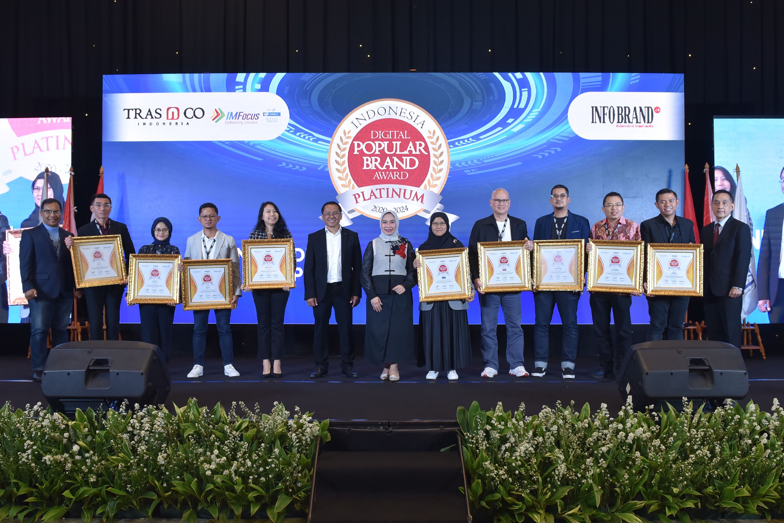 Ini Jajaran Peraih Indonesia Digital Popular Brand Award Platinum 2020-2024